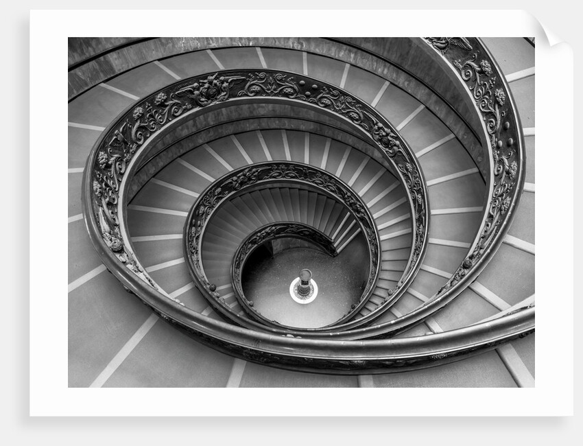 Spiral staircase in Vatican by Assaf Frank
